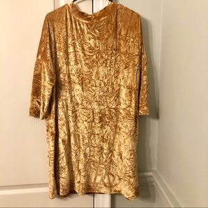 Zara Velvet Shift Dress Size XL ❤️